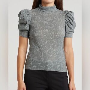 Nation Ltd Dawn Turtleneck in Polka Dot